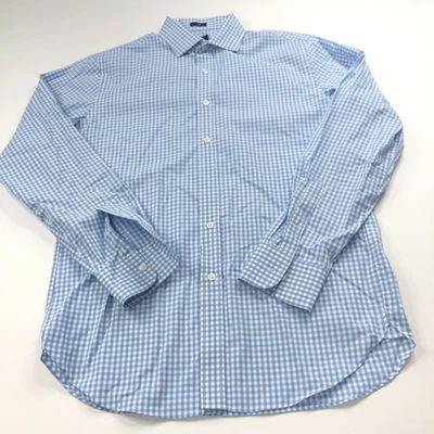 J.Crew LUDLOW SLIM 15.5/35 Long Sleeve Cotton Gingham Dress Shirt Blue MINT - Image 1 of 4