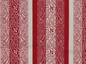 Faye Burgos for Marcus Fabrics paisley stripe 43"x18" - Picture 1 of 3