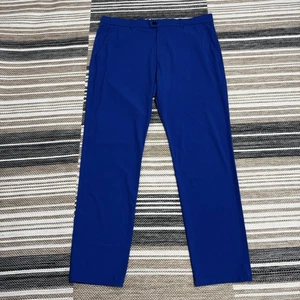 Greyson Hose Herren 38x32 blau Montauk Trouser Golf Performance Flat Front Tech - Bild 1 von 15