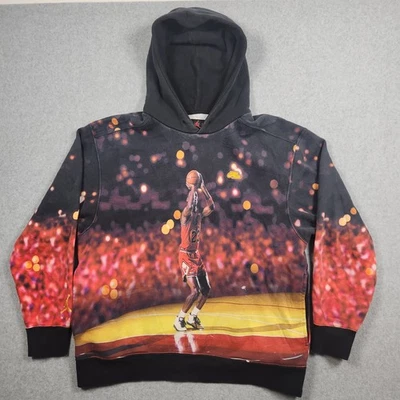 Nike Jordan Hoodie Mens XL Jumpman Fleece Pullover Jacket Print AOP DC9610-010 - Image 1 of 4