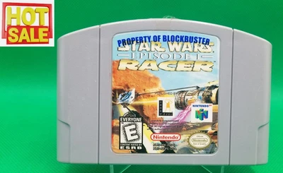 Star Wars Episode 1 Racer N64 Nintendo 64 RARE BLOCKBUSTER Exclusive Test LQQK - Image 1 of 4