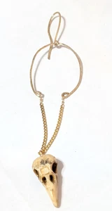 Cuello Calavera Clip Cuelga Suroeste Tono Dorado 6.5" Largo Vaquero acc-63 - Imagen 1 de 5