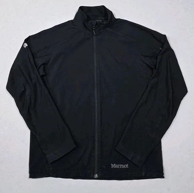 Marmot Approach Soft Shell Hiking Jacket Mens Size M Medium Black Full Zip - Image 1 of 4