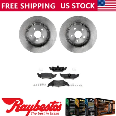 Задние тормозные диски + комплект металлических тормозных колодок для Chrysler PT Cruiser 2003-2006 годов выпуска - Изображение 1 из 4