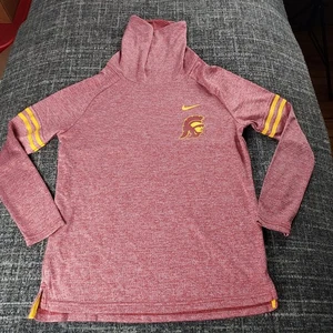 Nike Mujer USC Southern California Trojans Cuello Alto Manga Larga Camisa Pequeña - Imagen 1 de 9