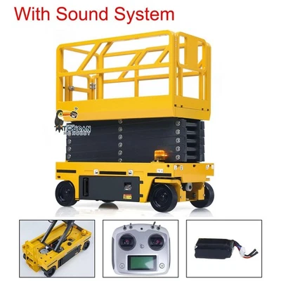 CUT 1/14 Upgrade Metal RC Hydraulic Scissor Lift Aerial Work Vehicle RTR Radio - Image 1 of 4