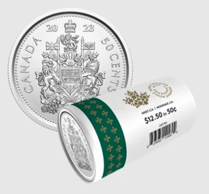 2023 CANADA King Charles III 50 cent roll special wrap Collector's edition - Picture 1 of 4