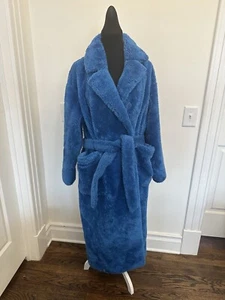 UGG Alesandra Faux Fur Wrap Coat Jacket Belted Luxury Satin Lined NEW Tags - Picture 1 of 8