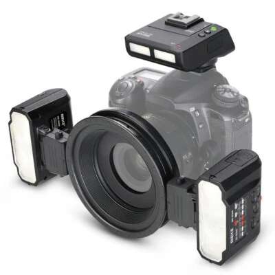 Meike MK-MT24 Macro Twin Lite Flash With Trigger For Canon DSLR Camera 70D 60D - Image 1 of 4