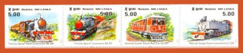 Estampillas de Sri Lanka 2011, trenes, MNH Foto 1 de 1