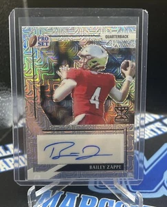 Bailey Zappe 2022 Leaf Pro-Set Silver Mojo XRC SSP Auto #D 19/25 #PA-BZ1 - Imagen 1 de 4