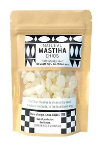 Chios Mastiha Pack 25gr 0.88oz Medium Tears Gum 100% Natural Mastic Gum