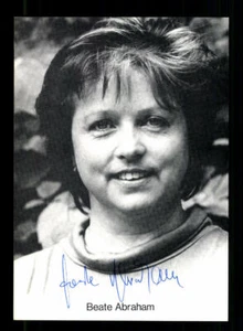 Beate Abraham Autogrammkarte Original Signiert ## BC 164350 - Bild 1 von 2