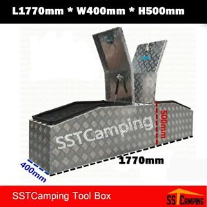 Heavy Duty GullWing L1770*W400*H500 UTE Camping Trailer Tool Box Storage Toolbox