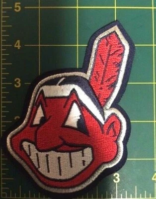 Cleveland Indians patch Chief Wahoo  MLB Baseball 4.75" tall jersey sleeve patch - Image 1 of 4