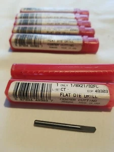 Machinest 1/8" solid carbide flat drill ,4 piece - Picture 1 of 2