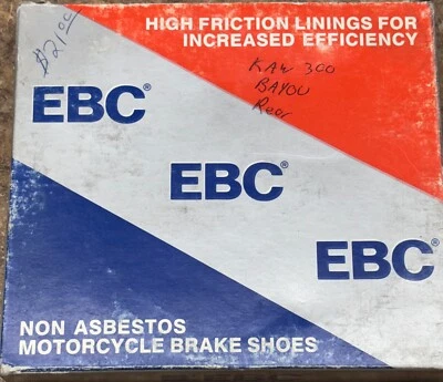 EBC K706 Brake Shoes Kawasaki 305 CSR LTD 440 454 Bayou 185 220 250 300 Ninja KZ - Image 1 of 3