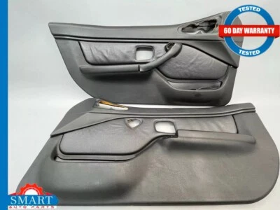 BMW Z3 Roadster Interior Door Panel Trim Black Set Left + Right 96-99 OEM - Image 1 of 4