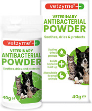 Vetzyme Veterinary Antibacterial Powder suitable Dogs, Cats & Small Pets 40g