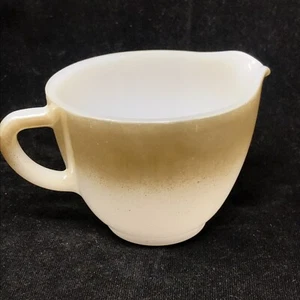 Federal Glass Creamer Vintage Iridescent Gold Milk Glass - Picture 1 of 8