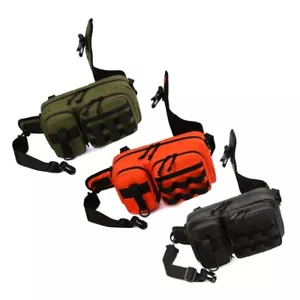 Multifunctional Large Capacity Crossbody Tackle Bag Fishing Lures Bag Waist Pack - Picture 1 of 11