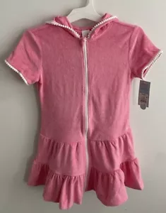 Girls Cat & Jack - Short Sleeve Pink Cover Up Dress - Size S(6/7) New - Picture 1 of 7