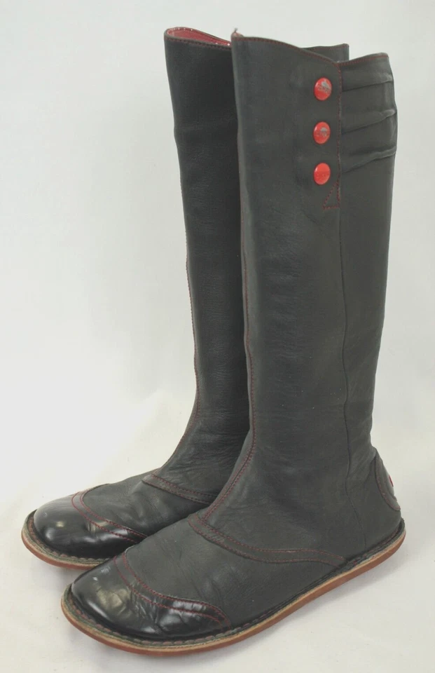 BOTAS MOCASÍN CAMPER MUJER CUERO ALTAS NEGRAS TALLA 39 ¡EN MUY BUENA CONDICIÓN! Foto 1 de 4