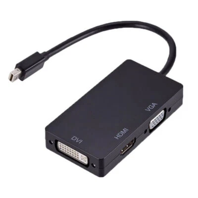 Thunderbolt Mini Display Port DP To HDMI DVI VGA Adapter Fit For Macbook Pro 2K - Bild 1 von 2