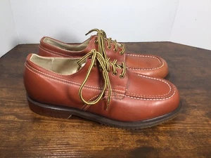 New JCPenney Leather Men's Working Work Shoes Size 11.5 EE Vtg SEE PICs - Picture 1 of 12