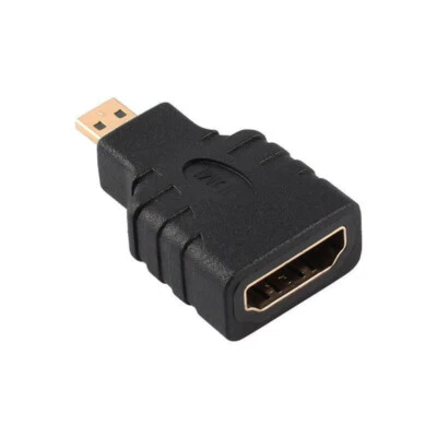 HDMI Female to Micro HDMI Male Converter Adapter Connector HD TV DVD Camera - Image 1 of 4