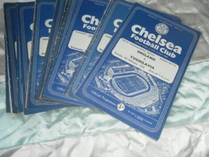 CHELSEA HOME PROGRAMMES FROM 1957/8 INC LEAGUE CUP REPRESENTIVE GAMES - Picture 1 of 1