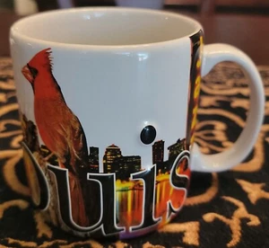 Taza de café St. Louis Americaware 18 oz 2007 Downtown Jazz Arch Cardinal - Imagen 1 de 7