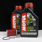 Produktbild - Service Kit Ölwechsel Ölfilter Motul 5100 15W50 passt für KTM Duke / RC 125