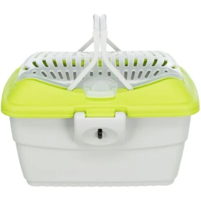 Trixie Mini-Capri Transport Box, 40 × 22 × 30 Cm, Light Grey/Green - Image 1 of 4