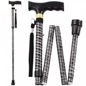 Aidapt Extendable Plastic Handled Walking Stick with Engraved Pattern - Picture 1 of 4