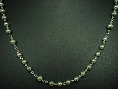 925 Argento Sterling Collier/Collana / Vero Argento / L:60,0cm / 20,7g - Immagine 1 di 3