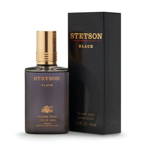 Stetson Black Cologne Spray for Men 1.5 Fl Oz Woody Earthy Fragrance - Picture 1 of 12