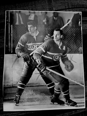 1954 Stanley Cup Final Game 7 Detroit Doug Harvey NHL FOTO HOCKEY TIPO 1 AHL Foto 1 de 4