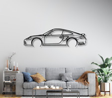 Porsche 911 Turbo S Model 997 Metal Wall Art, Metal Wall Decor, Wall Sign, Car