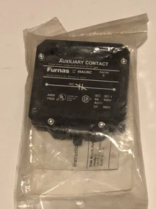 NEW Furnas 49ACRC Auxiliary Contact Kit 1NC NEW IN FACTORY SEALED BAG - Picture 1 of 2