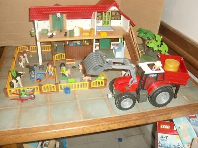 Ferme  Playmobil 6120 et tracteur - Photo 1/4