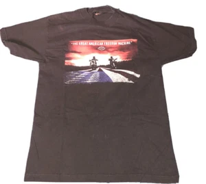 Camiseta De Colección Harley Davidson American Freedom Timms SC EE. UU. Hecha Negra Adulto Grande - Imagen 1 de 7