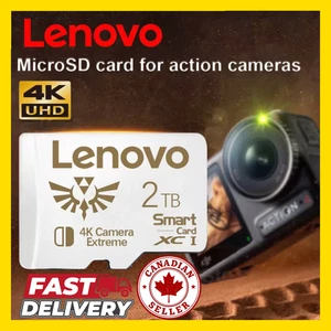 Carte mémoire micro SD TF Lenovo 2 To 1 To 512 Go 256 Go 128 Go classe 10 vitesse rapide - Photo 1 sur 14