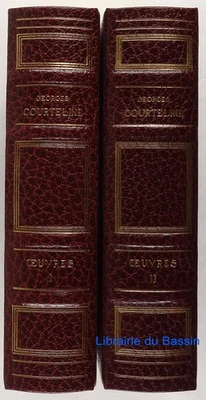 Oeuvres de Georges Courteline Dignimont 1963 2/2 Reliure d'Art Maroquin Ed num - Photo 1/4