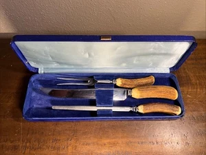 3-teiliges Sheffield Hirsch Schnitzset mit Etui Made in England! - Bild 1 von 7