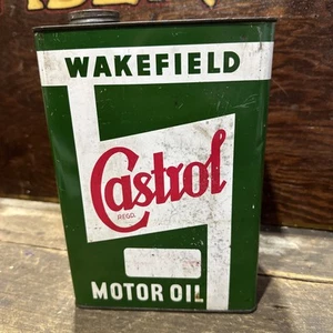 Castrol Wakefield Vintage Gallon Oil Can - Picture 1 of 12