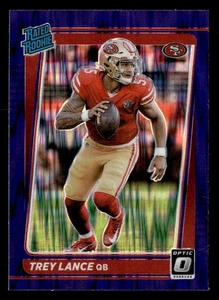 Amortiguador Trey Lance #203 2021 Donruss Optic Purple 5282 - Imagen 1 de 2