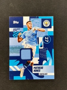 2024-25 Topps Manchester City Team Set Matheus Nunes Patch Relic #27 - Picture 1 of 2
