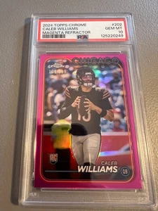2024 Topps Chrome - Caleb Williams #202 Rookie Magenta Refractor /399 - PSA 10 - Bild 1 von 2