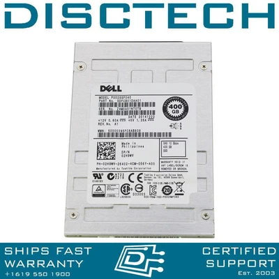 Dell 2H9WV / Toshiba PX02SSF040 400GB 2.5" Write-Intensive 30-DWPD SAS Phoenix M - Image 1 of 3